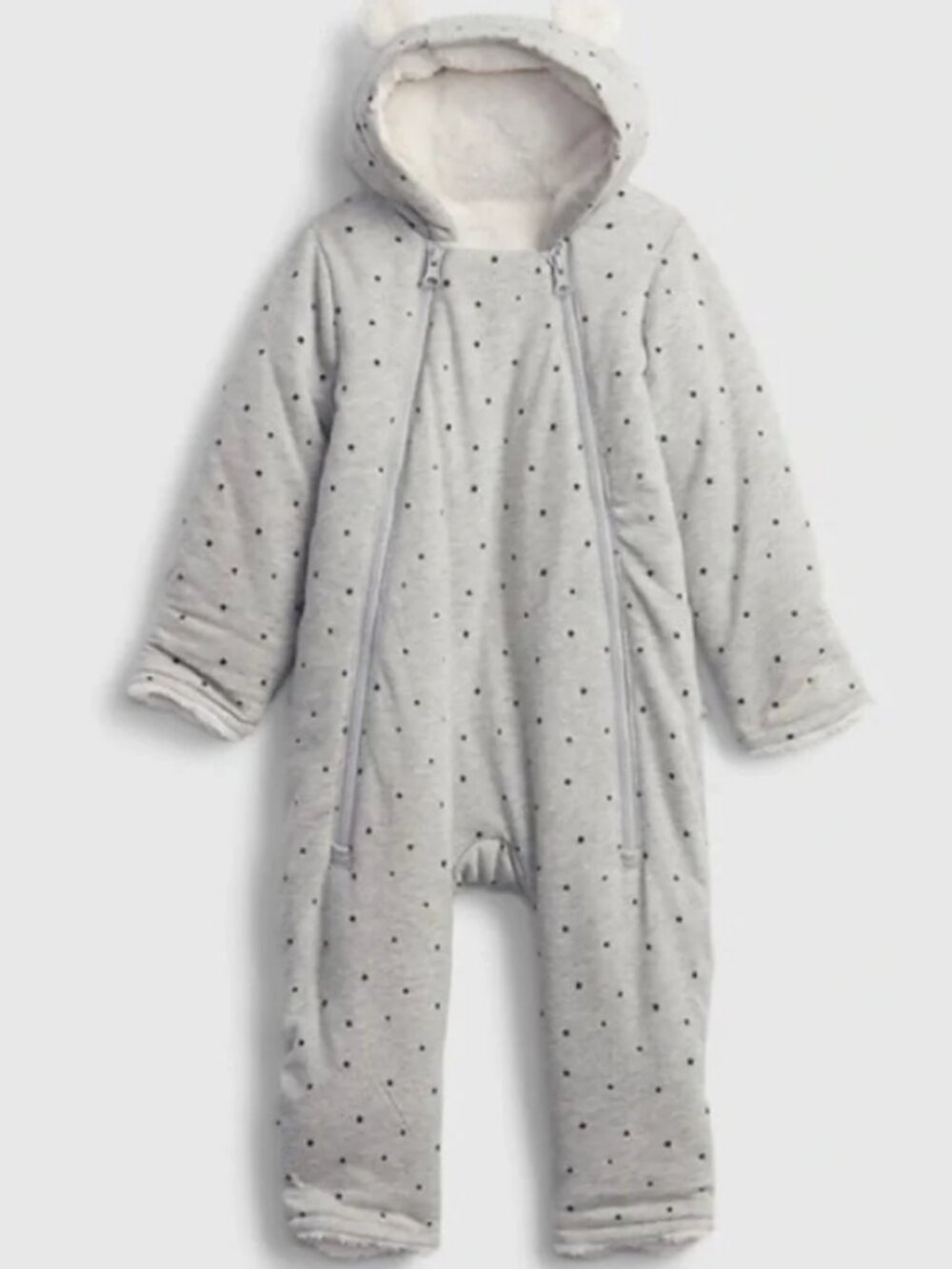 babyGAP Hooded Sherpa Lined Bunting One Piece Size 3-6mon